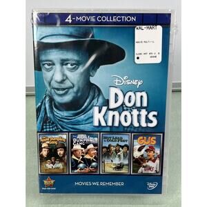 Don Knotts 4 Movie DVD - The Apple Dumpling Gang 1 & Rides Again - Gus- Hot Lead